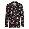 Men's Casual Style Solid Color Loose  Shirt Long-sleeved Top