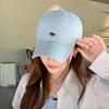 Fashionable Adorable Fox Embroidered Baseball Cap Versatile Women's Duckbill Cap for Men