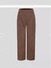 2024 Women's High Waist Casual Corduroy Pants - Solid Color, Loose Fit, Straight Leg