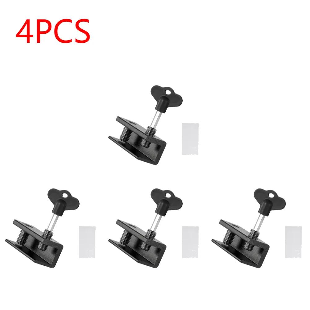 1-10Pcs Aluminum Alloy Window Security Lock Limit Sliding Door Windows Restrictor Child Safety Anti-theft Household Improvement