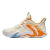 Anta Kids Air Space Comfortable Versatile Shock Absorbing Durable Low Top Basketball Shoes Kids Basketball Shoes Off-White Orange A312421106-3