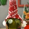 Faceless Christmas Decorations Knitted Elderly Wine Bottle Cover Doll Wine Cover Wine Bottle Decoration Gift Bag