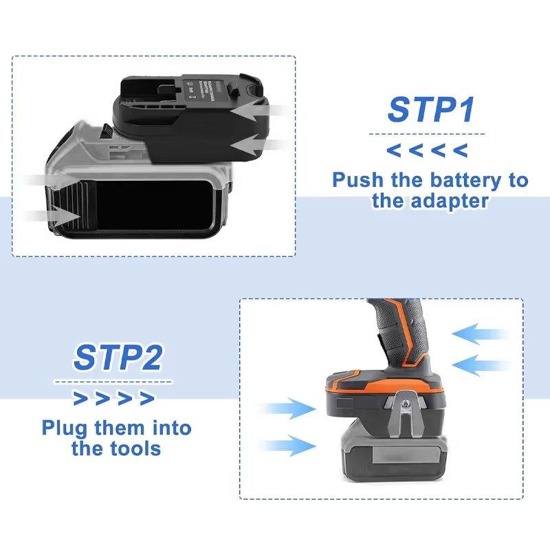 Adapter Converter for Dewalt/Milwaukee To for Ridgid & AEG 18V Li-ion Battery Cordless Tools Use