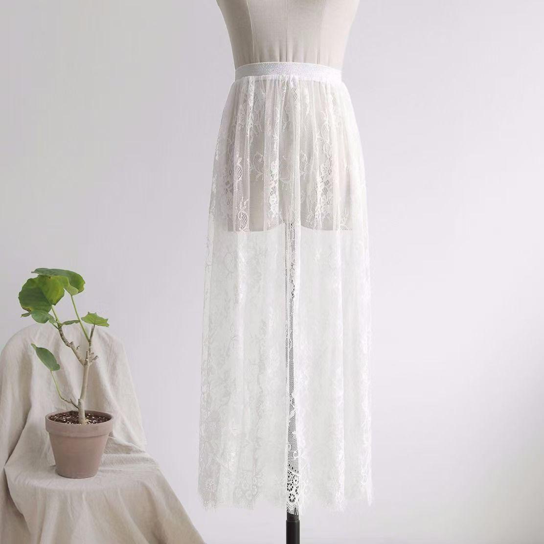 

Чонсам Ханфу Нижняя юбка: Кружевной миди подъюбник и подкладка от просвечивания XXL (for 95-135 jin)