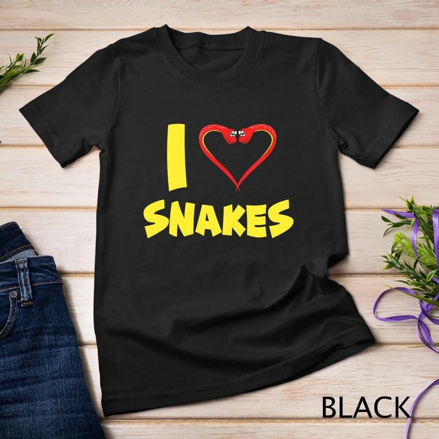 I Love Snakes Anaconda Python Boa Constrictor Kids T Shirt S