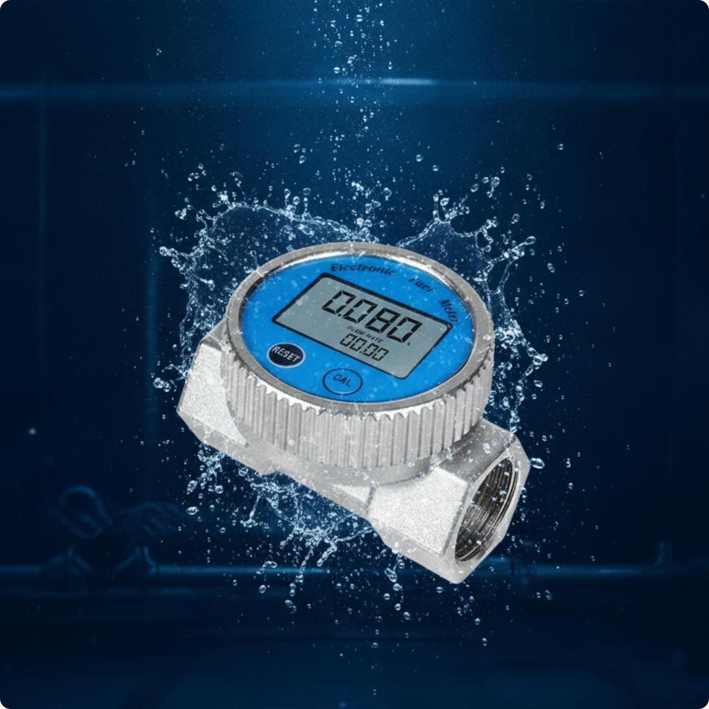 Digital Impeller Volume Meter Waterproof with Screen Display Threaded Water