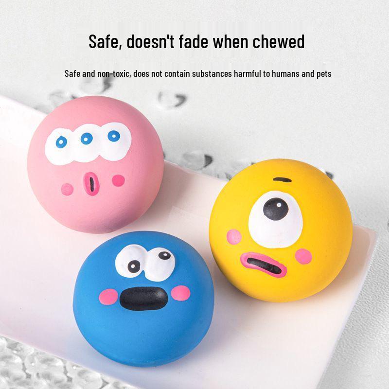 Eco-Friendly Latex Squeaky Puppy Toys for Teeth Cleaning