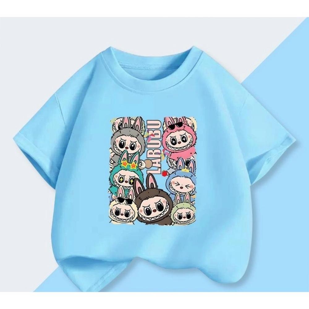 Monster Short-sleeved for Girls Fashionable Summer Clothes Half-sleeved Top