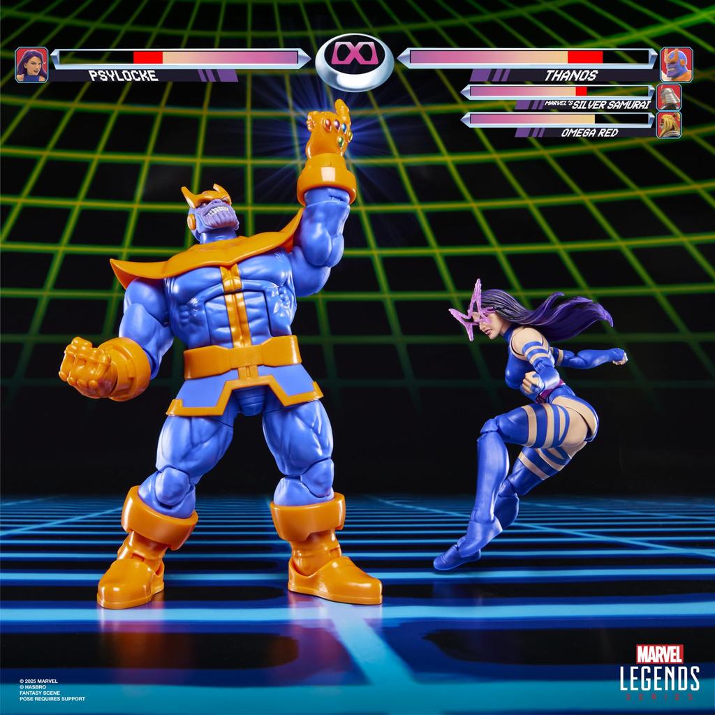 Marvel Legends Series Gamerverse Psylocke vs. Thanos Action Collectible Figure