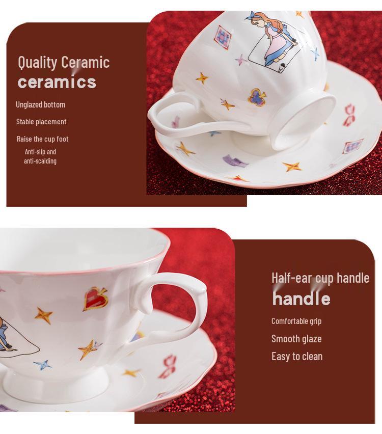 Cana de cafea Alice: Cadou pentru Femei pentru Anul Nou, Ziua de Naștere, Nuntă, Petrecere de Casă Nouă sau Ceai de După-amiază