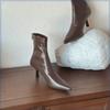 2025 Spring Pointed Toe Women Modern Ankle Boots Fashion Soft Leather Short Booties Concise High Heels Shoes