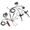 Bike 15A Waterproof Controller with S810 Panel 130X Thumb Throttle 8C Speed Assist Brake Handle 1 to 5 Connector Tail Lamp for 36V/48V 250W Motor