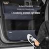 Leopard Titanium 7 Car Door Kick Mats - Anti-scratch Leather Protection Stickers for Interior Modification