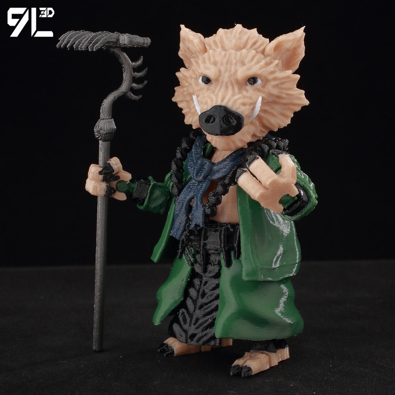 Writing A Notebook Black 9L3d Printed Toy Titan13 Myth Pigsy Bajie Action Figure Lucky13 Multi-Jointed Poseable T13 Demon Dummy13 Multi-Jointed