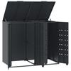 2 Ton Waste Bin Enclosure In Anthracite 138 X 79 X 117 Cm Steel