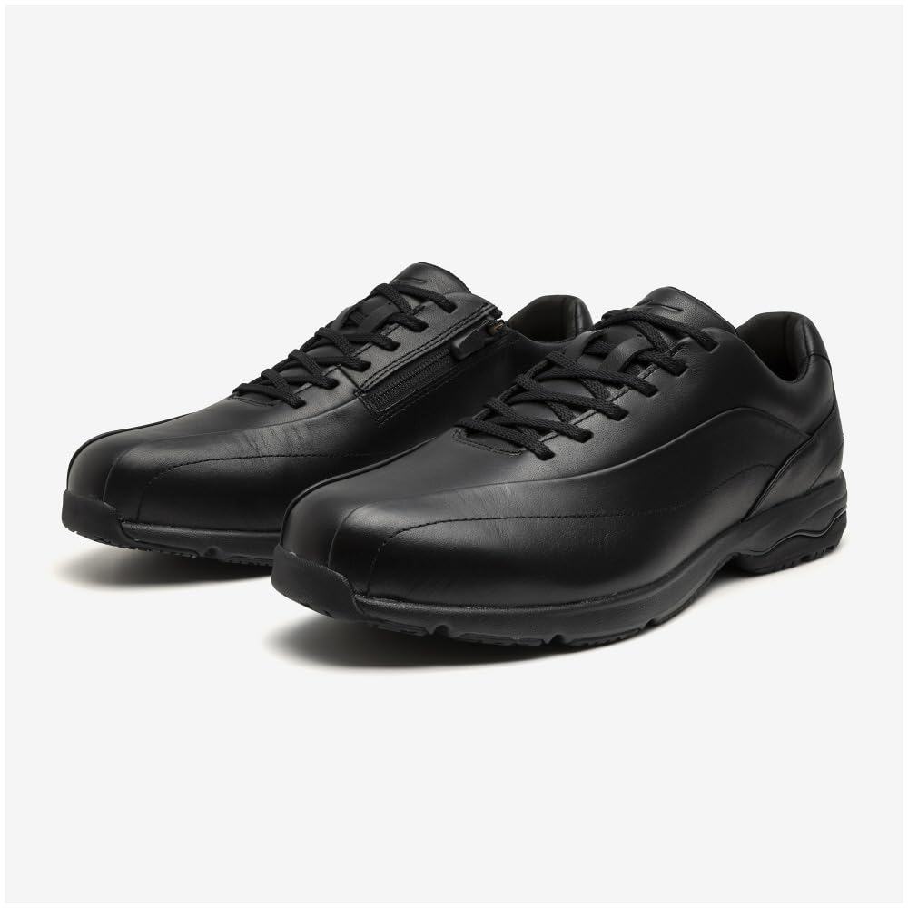 Mizuno LD40 VII Lightweight Walking Wide Zippered Inner Casual Size 3E Shoes, Fit, Shoe, Sneakers, Men's, Black, 21.0 Cm,
