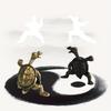 Zinc Alloy Meditation Burner for Yoga, Home, Office Candle Compatible Decoration Gift for Martial Arts Enthusiasts, Yoga Room Accessory