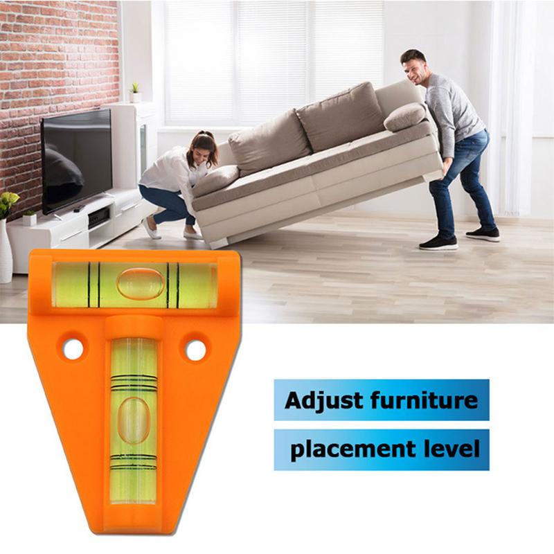 1 Stück Mini T-Typ Wasserwaage Messinstrument Dreieckswasserwaage T-Typ Kalibrator Wasserblasenlibelle Schale Messwerkzeuge