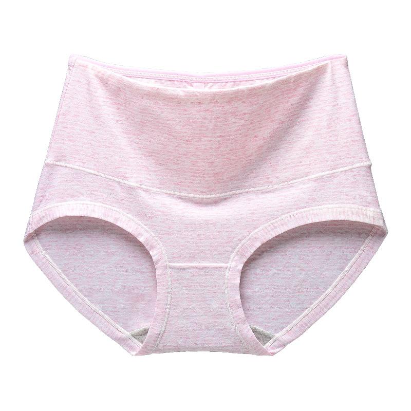 Women's Underwear Colourful Cotton High Waist Sexy Tummy Control High Elasticity Breathable Butt Lift Cotton Crotch Women's Triangle Panties