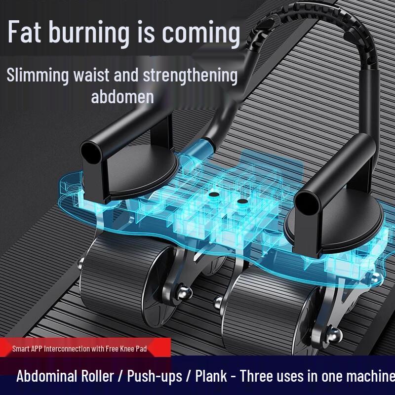 Automatic Rebound 4-Wheel Ab Roller