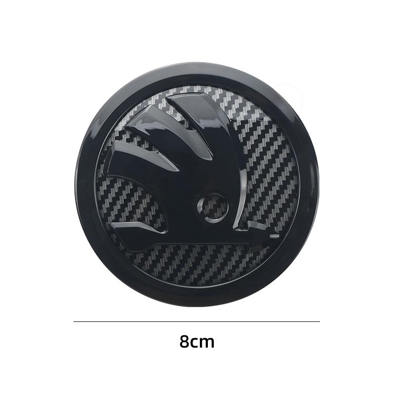 AHUQ1 For Skoda Car Sticker 2025 New 80mm 90mm ABS Emblem For Skoda Fabia 1 2 Octavia a7 RS Superb Rapid Yeti Karoq Vision Car Head Fr