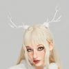 Y2k 90s Aesthetic Christmas Antler Hairpin for Woman Cute Ponytail Hair Clip