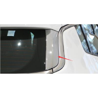 Chrome Rear Side Window Spoiler Cover Trim for 2017- JEEP Compass 2PCS Set