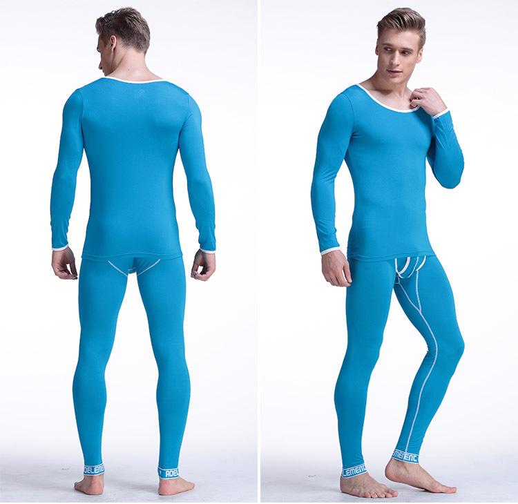 Leggings Térmicos de Algodón y Lana de Corte Slim para Hombre