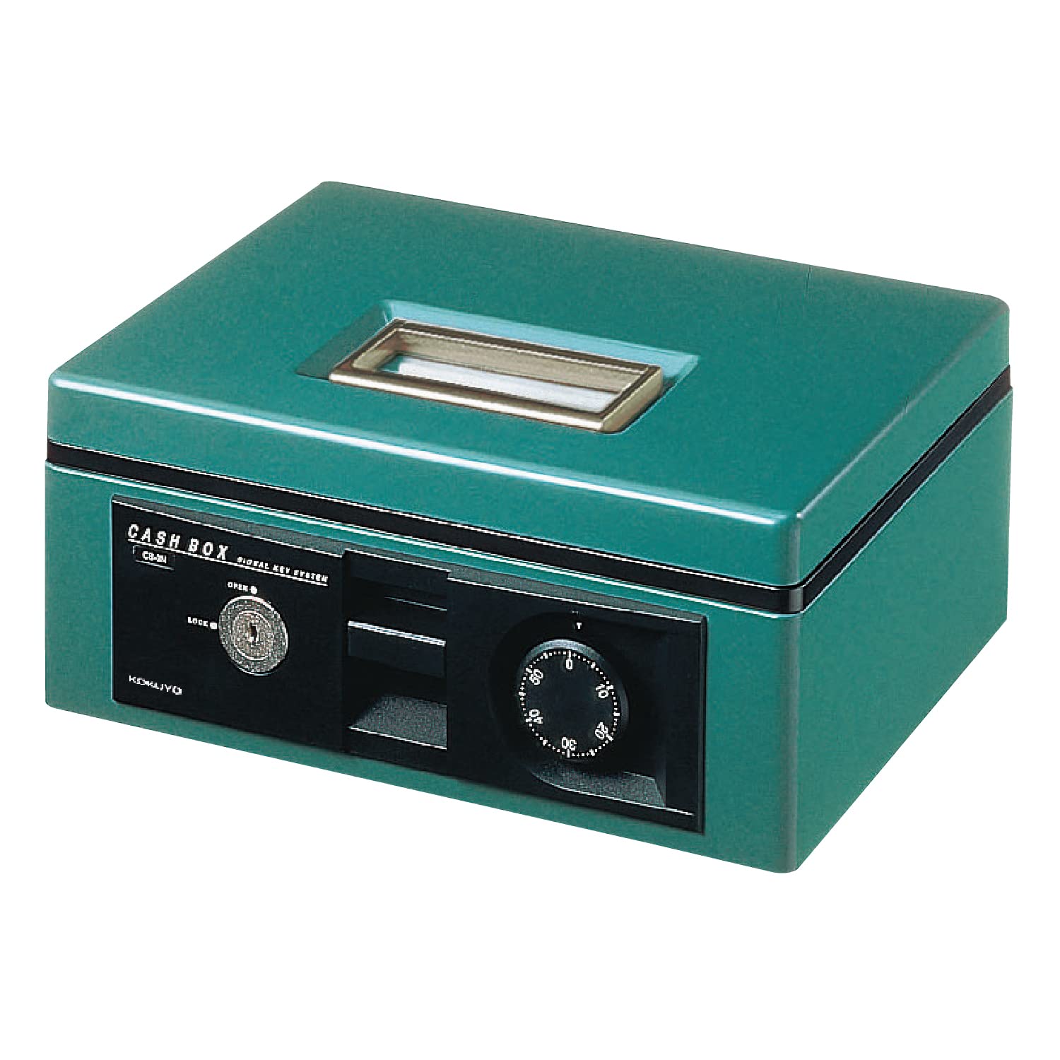 KOKUYO Portable Safe with Dial Lock, A5 Size, Green, CB-13G
