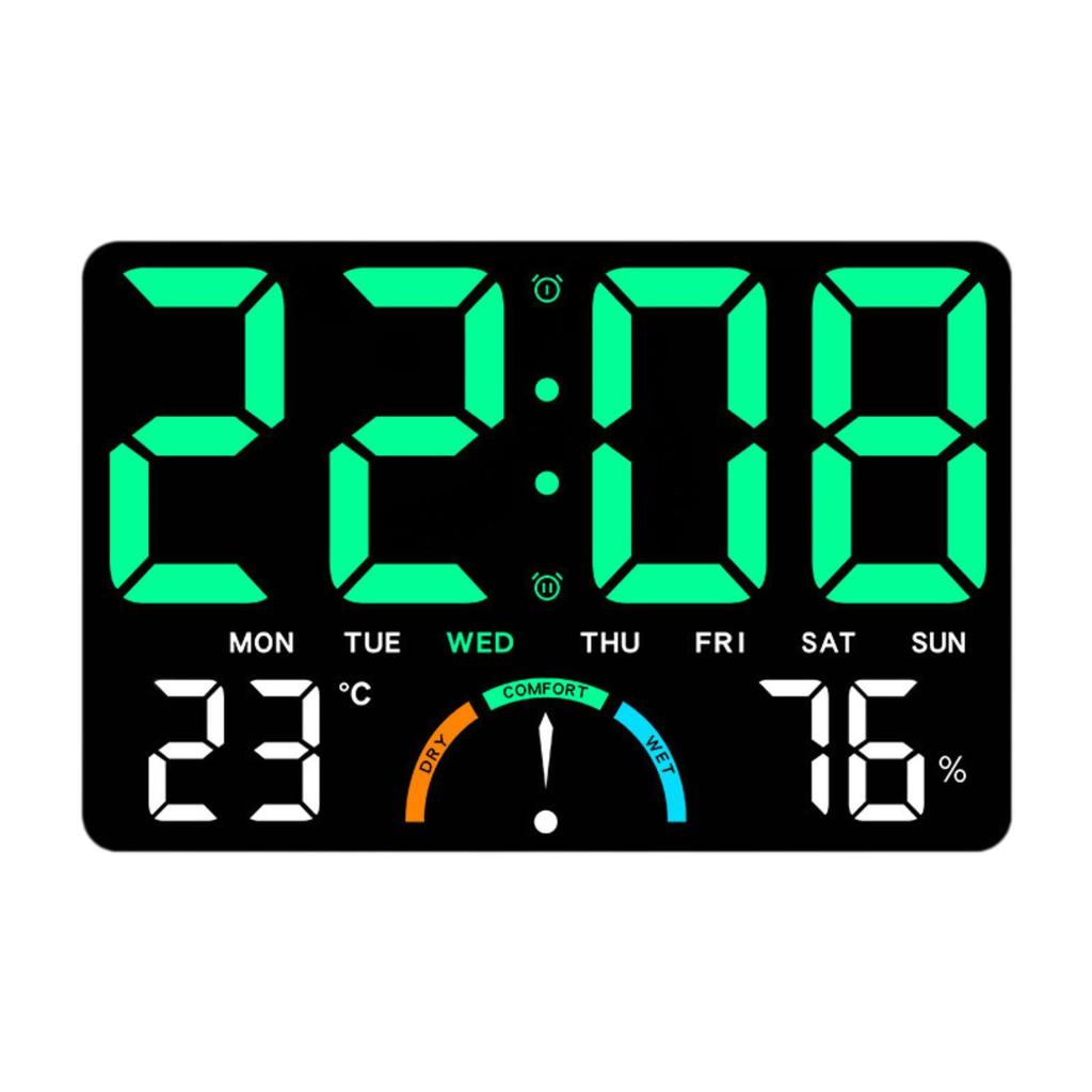 Digital Clock, LED Large Display Timer, Electronic Clock for Home Bedroom Bedside