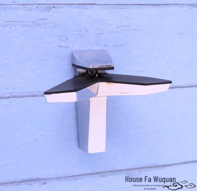 Adjustable Glass Clamp Bracket - F-Type Shelf Support (3-40mm)