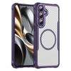 Samsung Galaxy S25 Plus Case, Magnetic Carbon Fiber Transparent Phone Case Cover for Samsung Galaxy S25 Plus