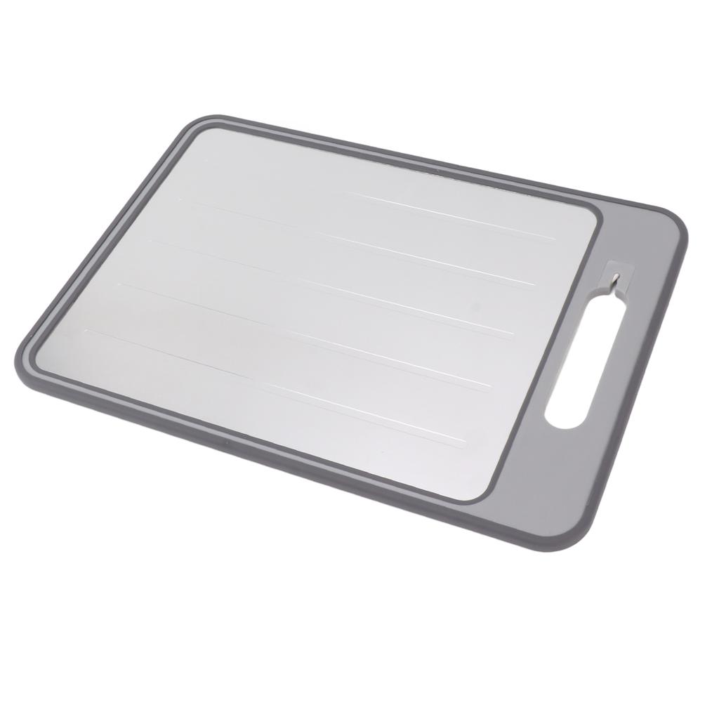 Double Sided Cutting Board Rapid Thawing and Grinding Plate with Knife Sharpener for Kitchen