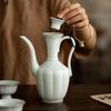 Song Dynasty Style Ceramic Wine Pot Chinese Tea Handheld Jug Home Liquor Dispenser Tall Wine Cup
