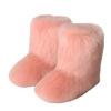 Women Winter Faux Fur Boots Woman Fluffy Plush Warm Snow Boots Luxury Footwear Girls Furry Fur Bottes Fashion Winter Shoe