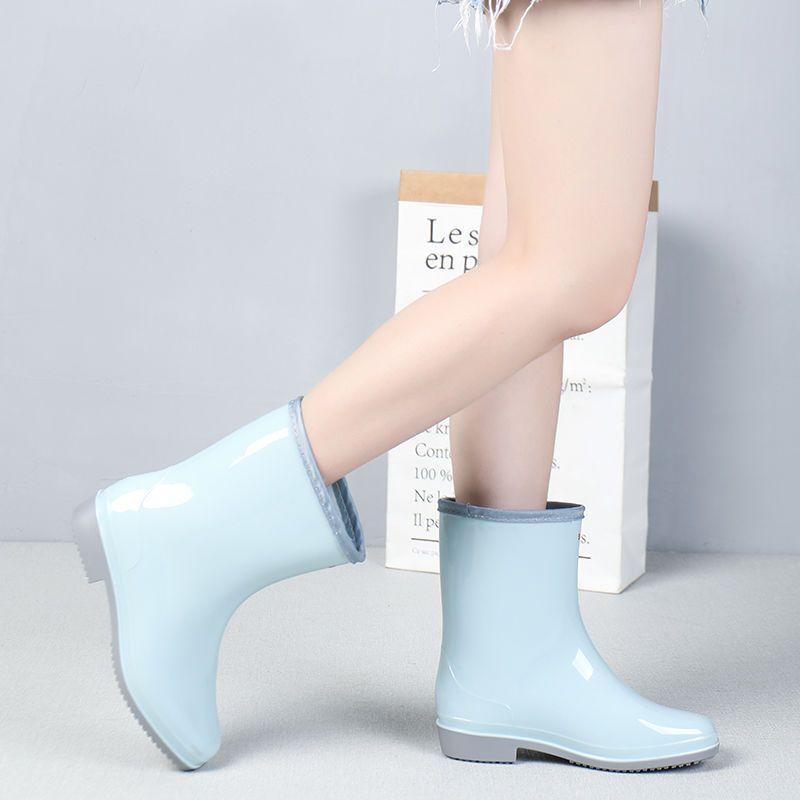 2025 New Women's Waterproof Ankle Boots All-Season Wear-Resistant Non-Slip Rain Boots for Outdoor Premium Quality Hot Sale