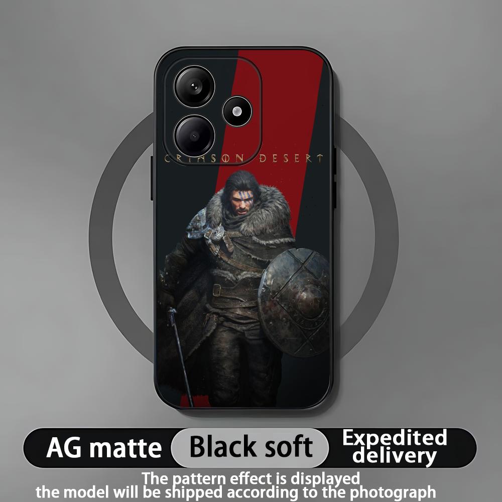 C-Crimson Desertes Phone Case For Xiaomi Redmi Note 14 13 12 11 Pro Plus S 5G 4G Soft Black Phone Cover