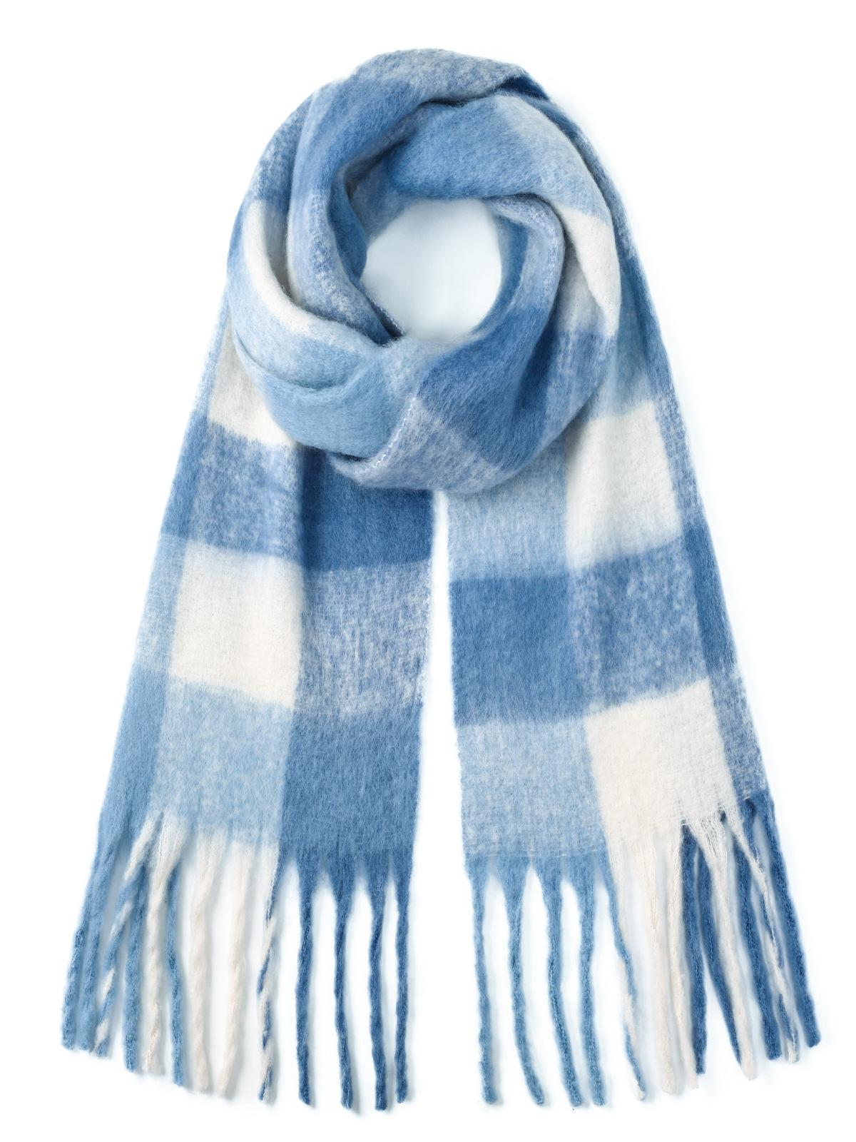 

Korean Style Winter Thick Warm Scarf Women Cashmere Shawl And Wraps Pashmina Neckerchief Bufanda Female Long Tessel Echarpe