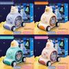 Baby Educational Space Press Car With Cartoon Bunny For Kids Learning And Play
