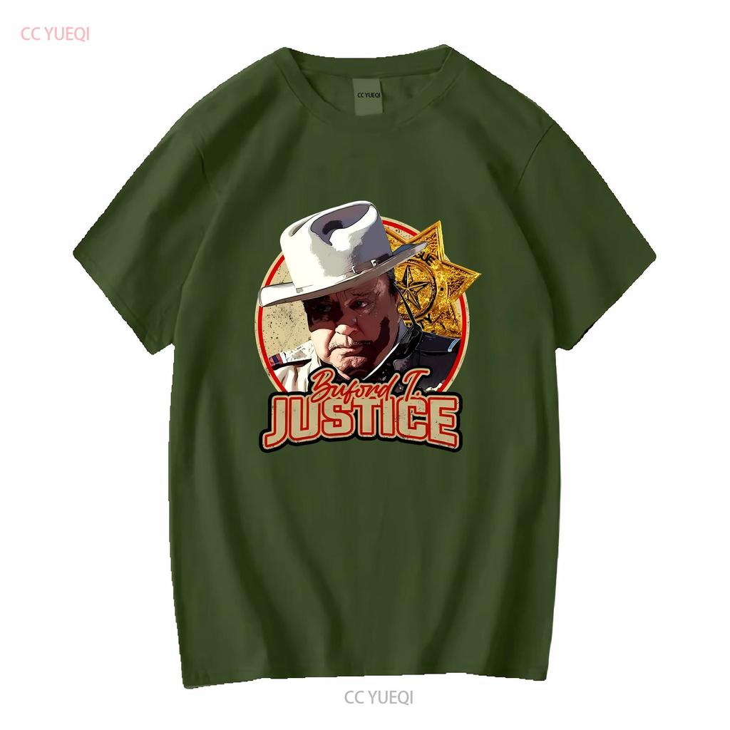Nwt Sheriff Buford T Justice Cool Art Shirt Long Or Short Sleeves Vintage Washed Stylish Top For Everyday Wear Casual