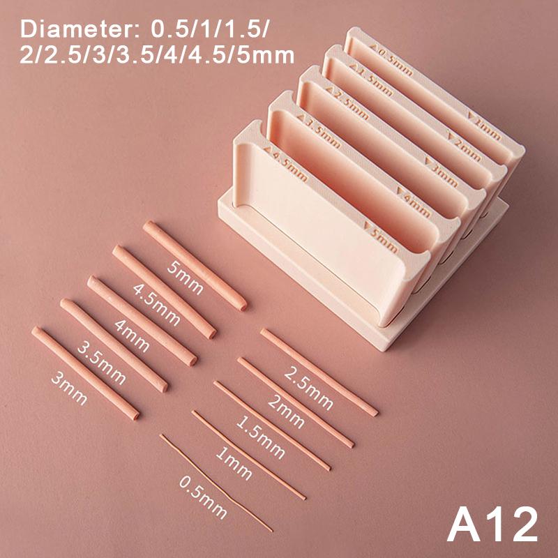 0.5-5mm Soft Clay Strip Rolling Molds DIY Hand-rolled Clay Strip Woven Earrings Bracelet Pendant Making Polymer Clay Tools