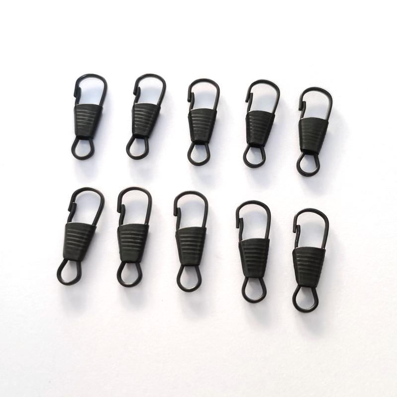

10 шт. Повзунок на блискавці з металевою маленькою застібкою Ремонтний набір для заміни зламаних пряжок Застібки-блискавки Головка знімача валізи Застібка-блискавка Язичок 10 Pcs чорний
