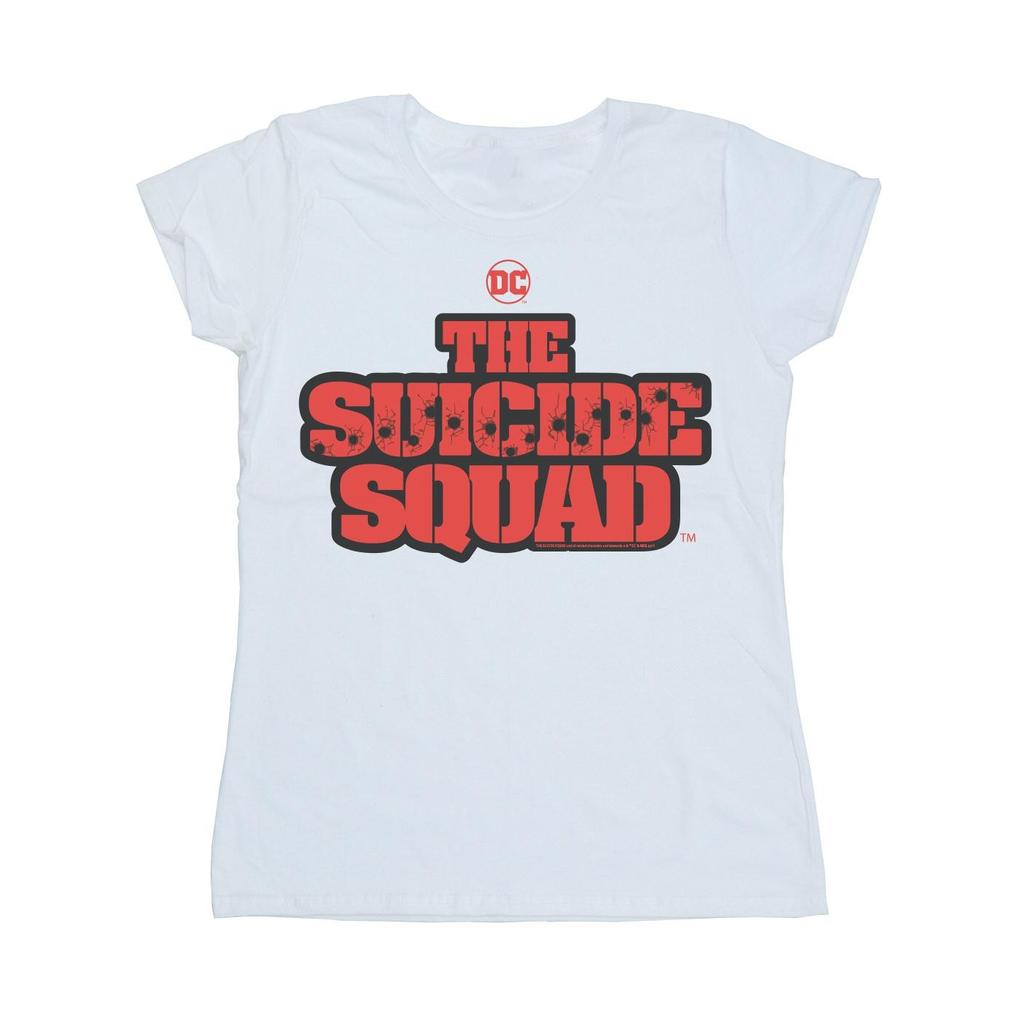 DC Comics Womens/Ladies The Suicide Squad Movie Logo Cotton T-Shirt