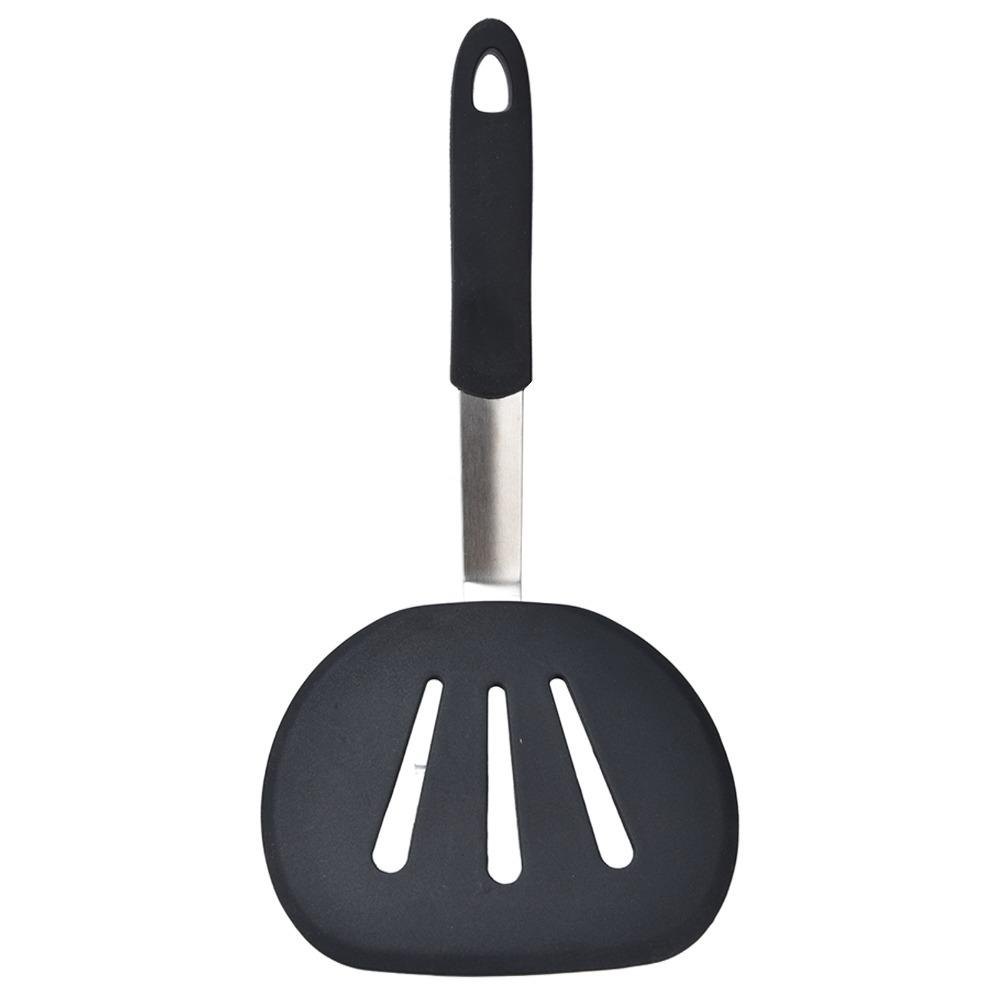 

Flexible Pancake Spatula Heat Resistance Wide Round Pancake Turner 5.9inch Good Grips Silicone Spatula Eggs Omelets светло-серый