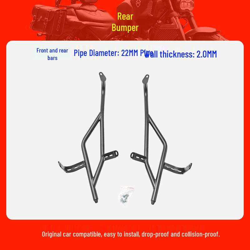 Suzuki UU125 Scooter Full Coverage Protective Guard Bar - Front & Rear Anti-collision Bumper.