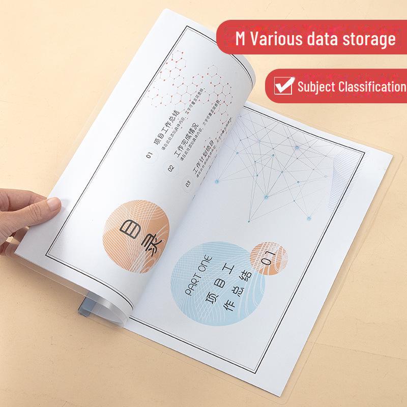 A4 Průhledný PP Šanon se zásuvkami - 18 přihrádek pro ukládání zpráv, Přizpůsobitelné logo pro kancelářské a studentské použití