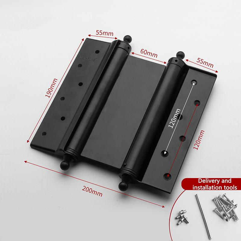 Edelstahl Freie Türscharniere Mit Innen- und Außen Doppelt Öffnend Automatischer Türschließer Verdickte Feder Leise Scharniere