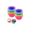 24-Cavity Silicone Muffin Pan Set, BPA-Free, Non-Toxic, Reusable, Multicolor, Heat Resistant Baking Cups (24 Count)