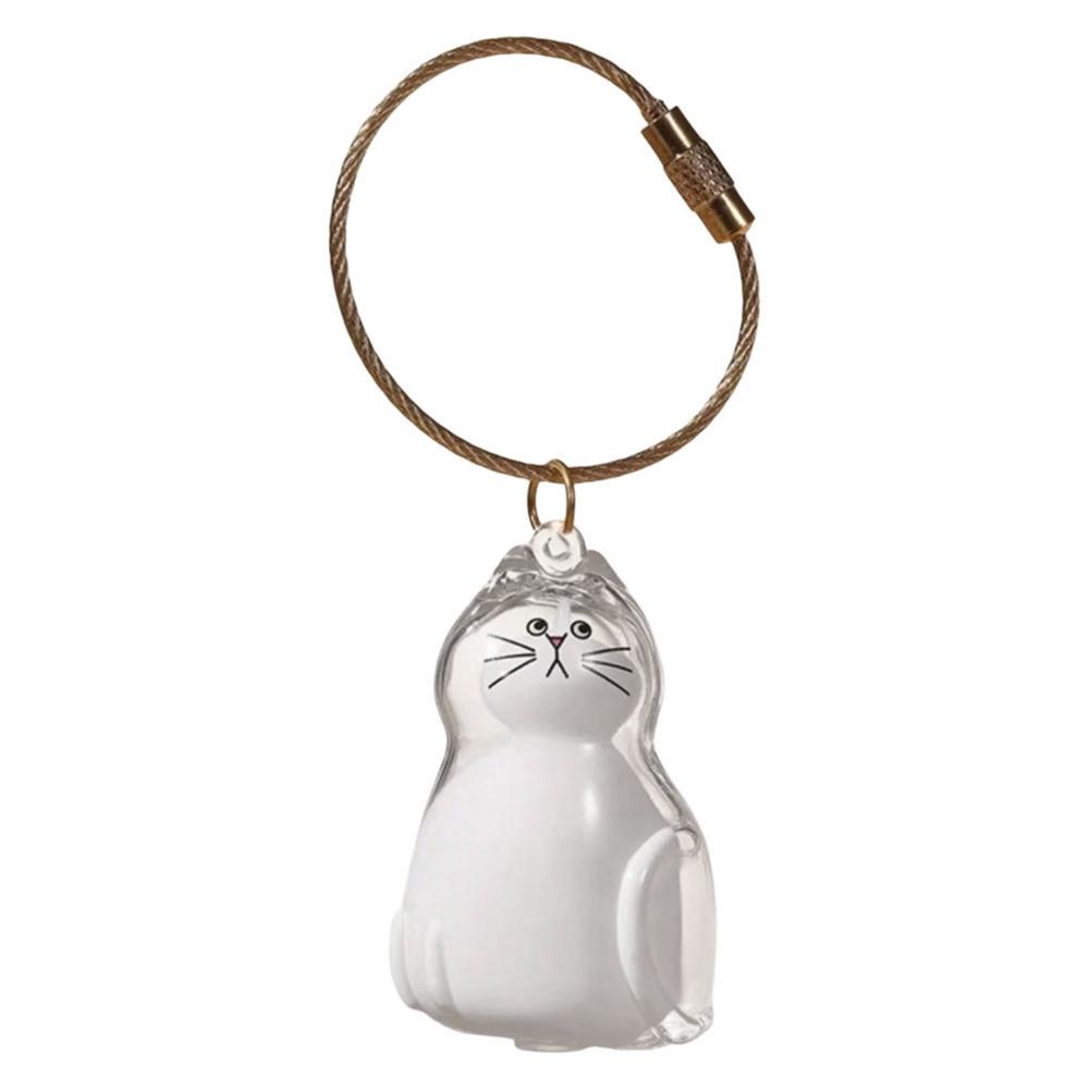 

Novelty Cute Transparent Cat Hair Storage Capsule Hanging Ornament Twisted Egg Keepsake Gift for Cat Owners Memorable Souvenir