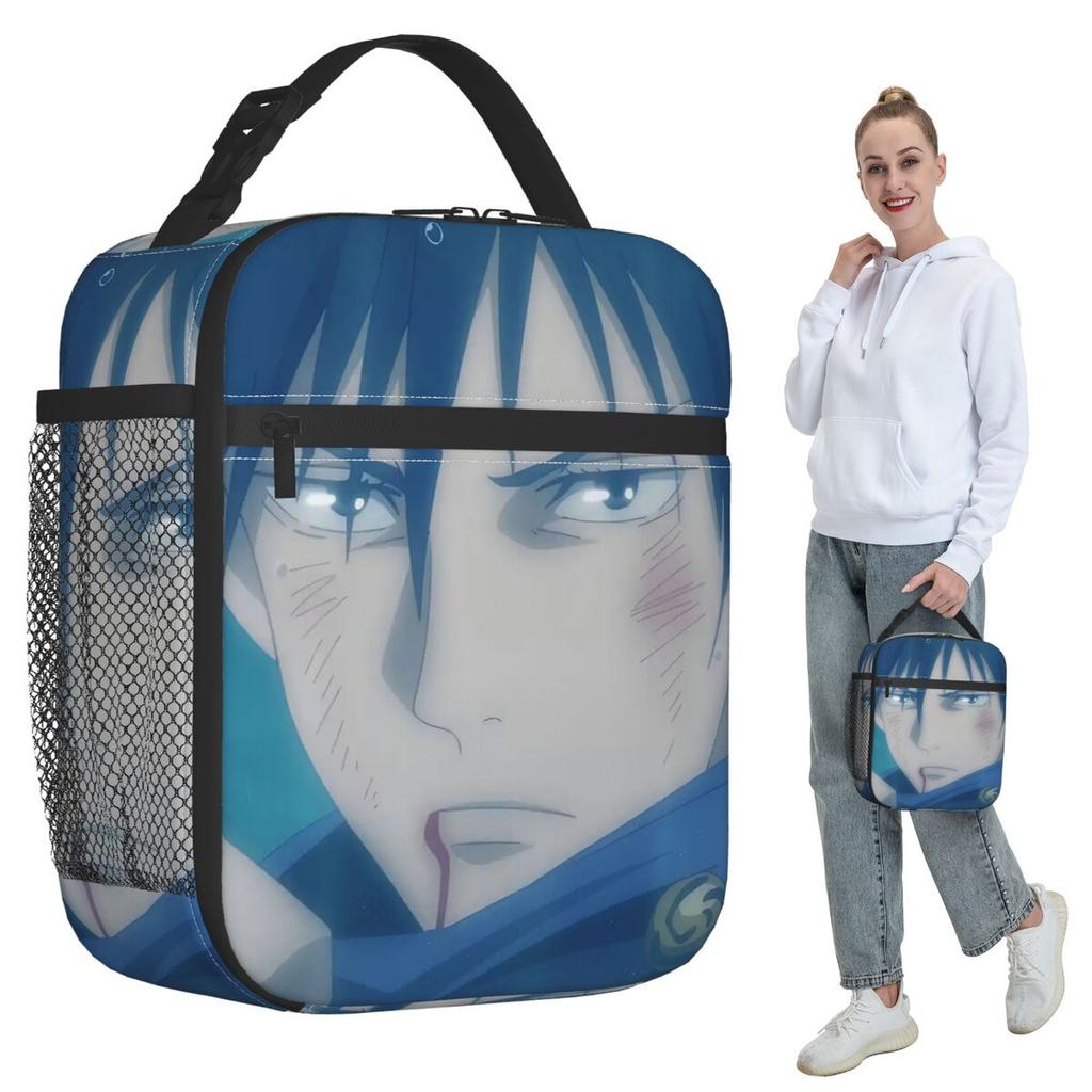 Megumi Besto Friendo Jujutsu Kaisen Sukuna Anime Isolierte Lunchtasche für Kinder Schulkühler Thermische Lebensmittelbox Tragetasche Lunchboxen